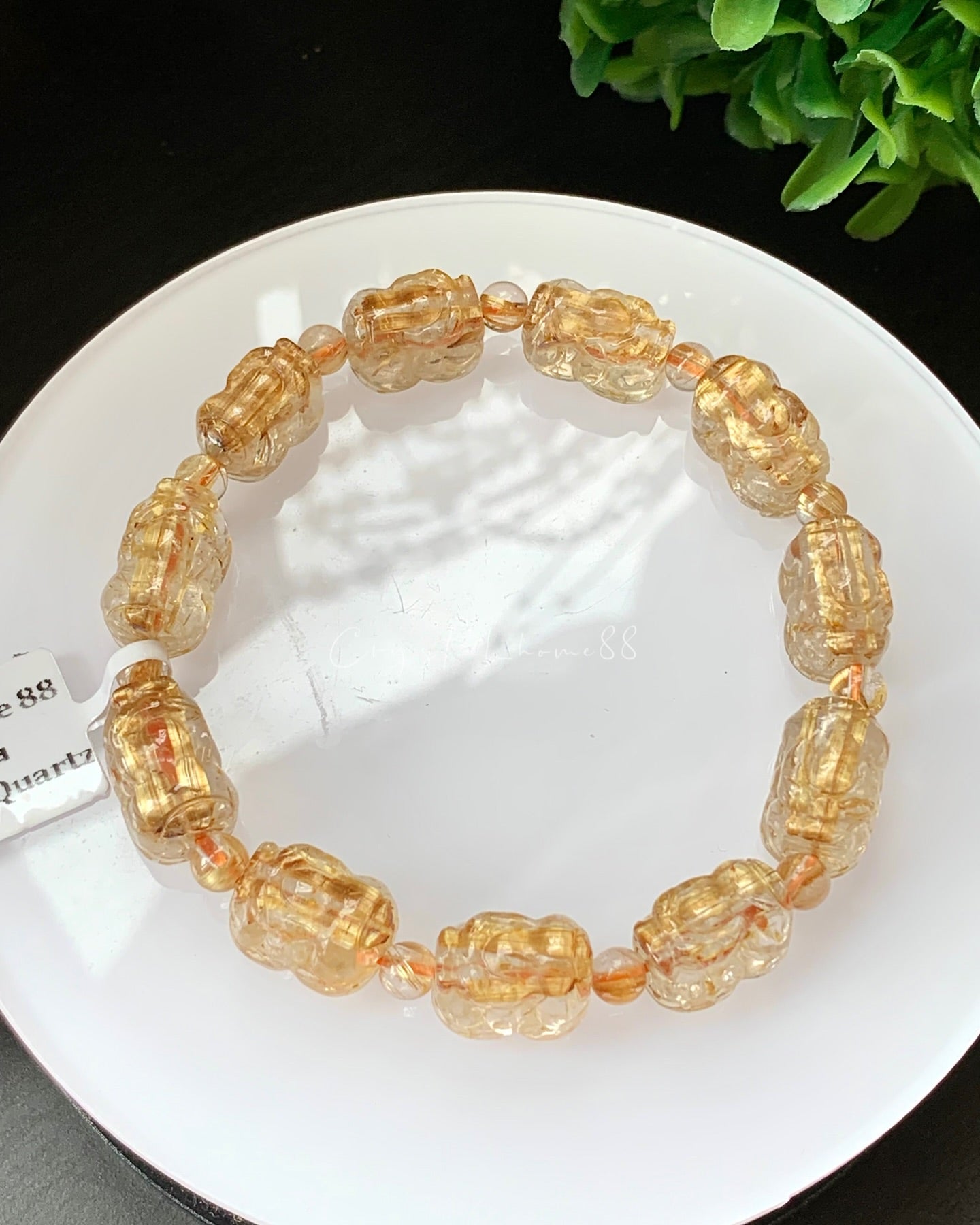 钛晶貔貅 Golden Rutilated Quartz Pixiu（R19）