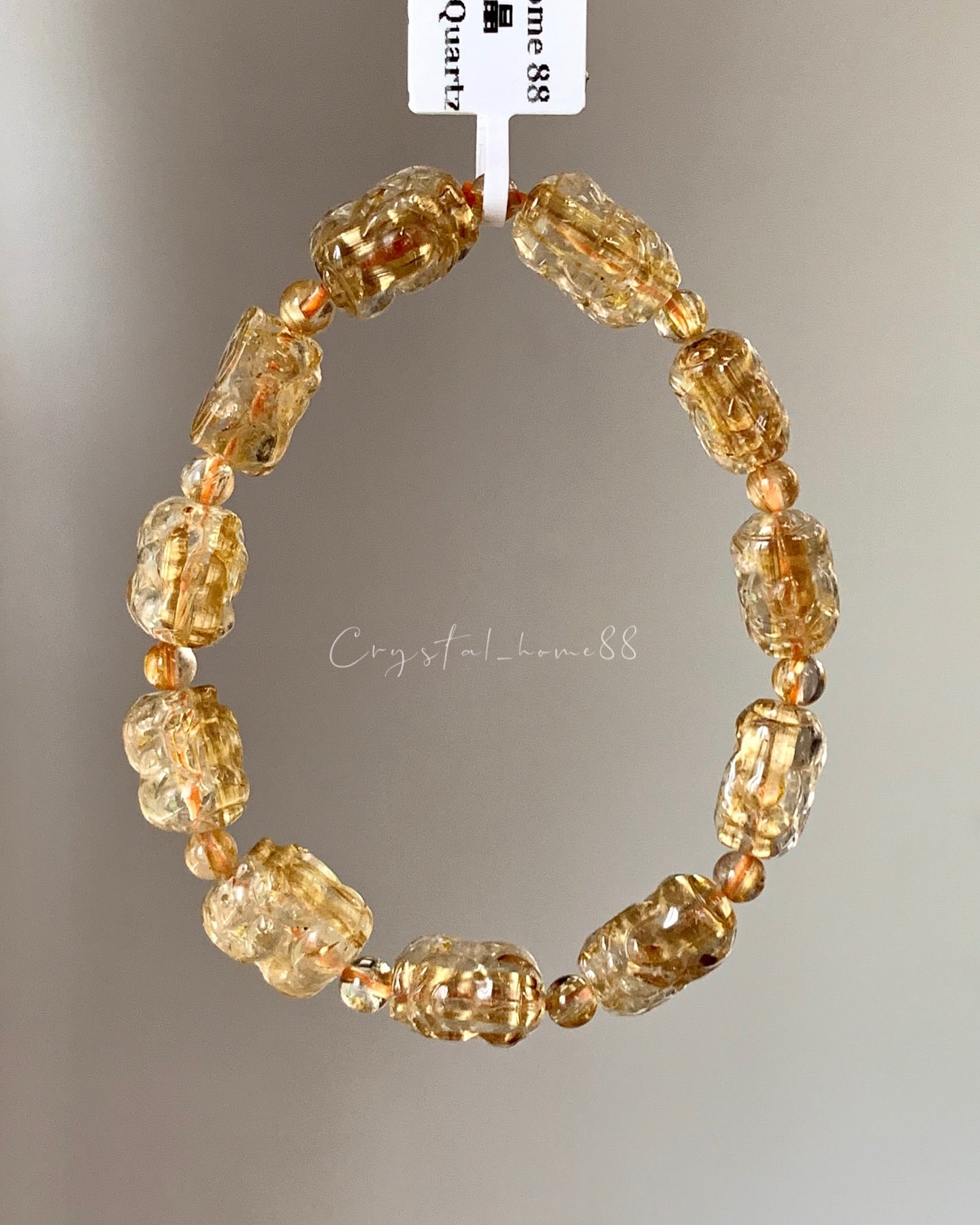 钛晶貔貅 Golden Rutilated Quartz Pixiu（R19）